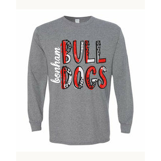 Bonham Bulldogs - Splatter Long Sleeve T-Shirt