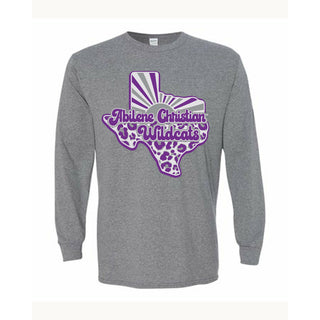 Abilene Christian University Wildcats - Texas Sunray Long Sleeve T-Shirt