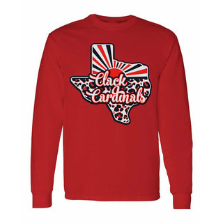 Clack Cardinals - Texas Sunray Long Sleeve T-Shirt